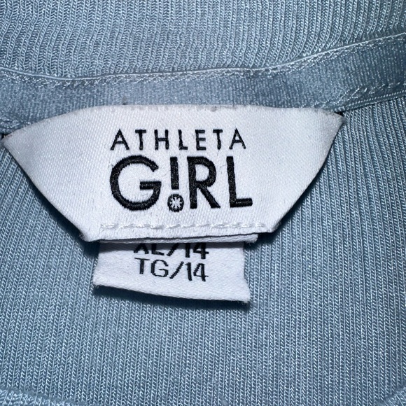 Athleta Girl powder blue long sleeve shirt, nice details, baby soft - Picture 2 of 3